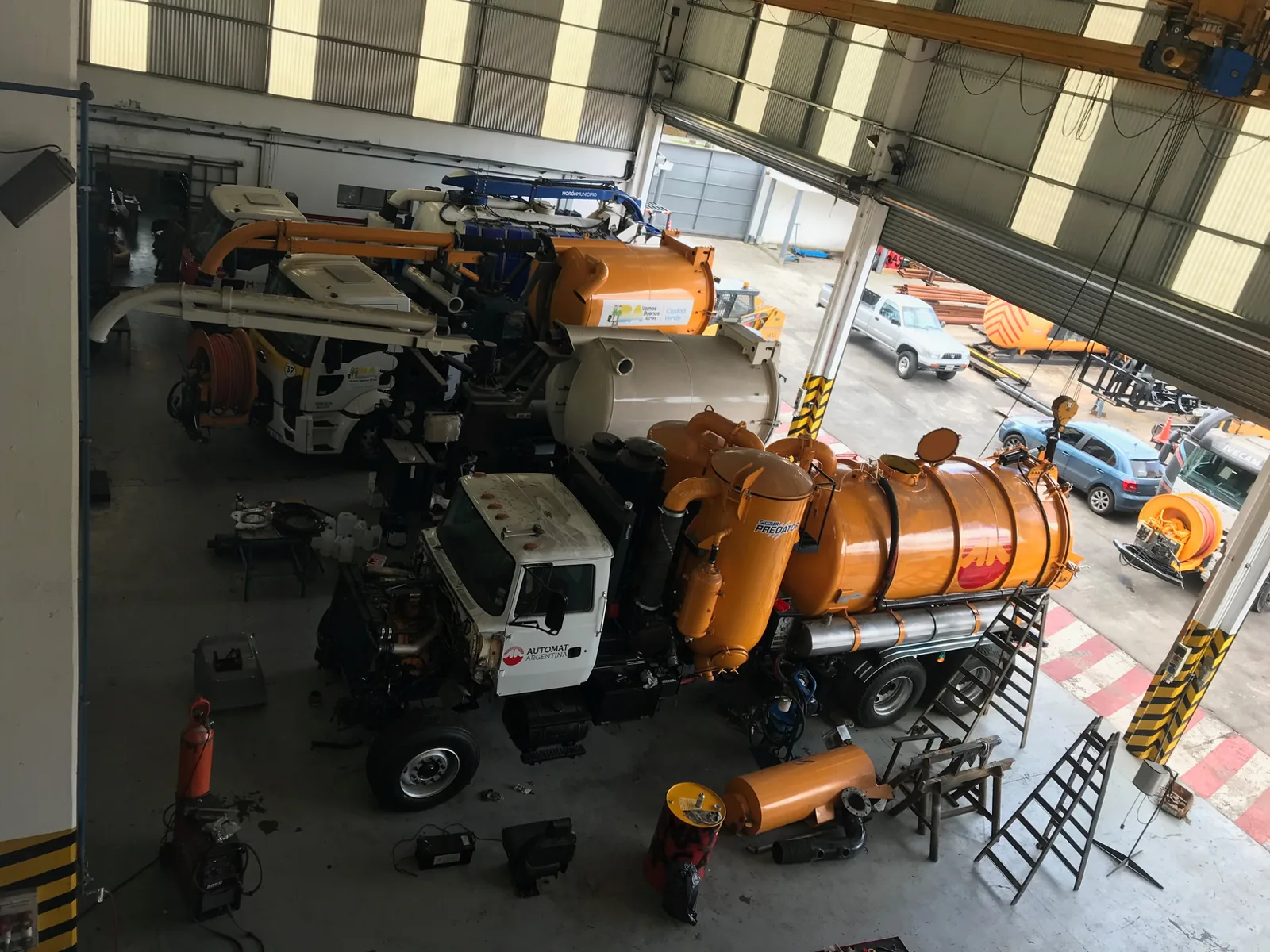 Planta industrial OCME y equipo JET-VAC en fabricación